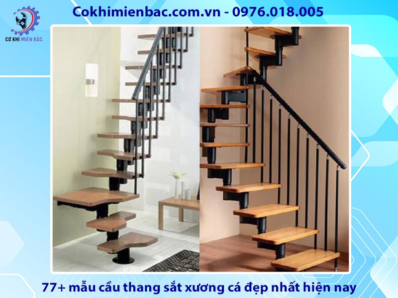 77+ mẫu cầu thang sắt xương cá đẹp nhất hiện nay 