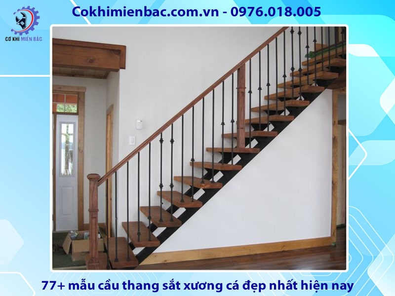 77+ mẫu cầu thang sắt xương cá đẹp nhất hiện nay 