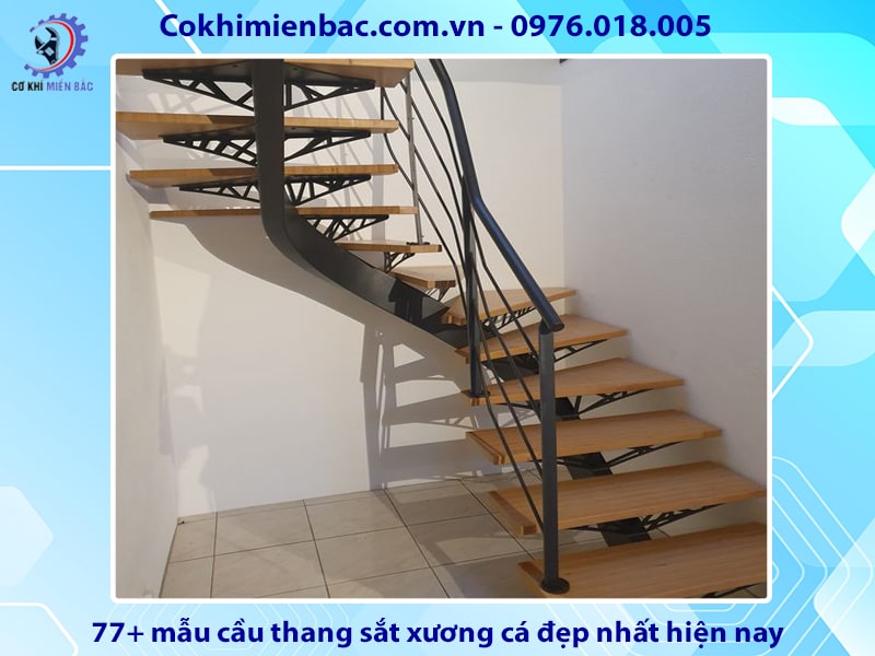 77+ mẫu cầu thang sắt xương cá đẹp nhất hiện nay 