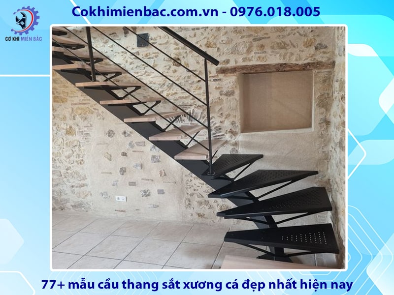 77+ mẫu cầu thang sắt xương cá đẹp nhất hiện nay 