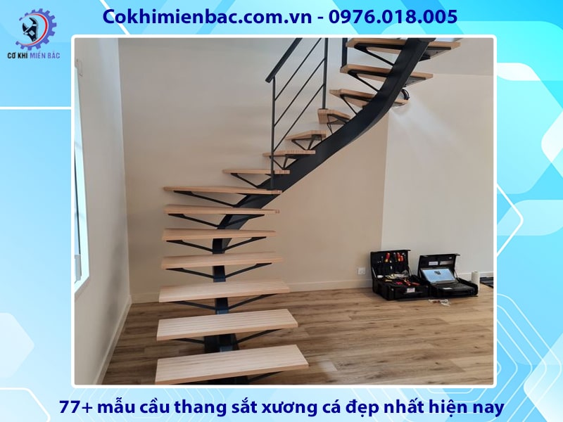 77+ mẫu cầu thang sắt xương cá đẹp nhất hiện nay 