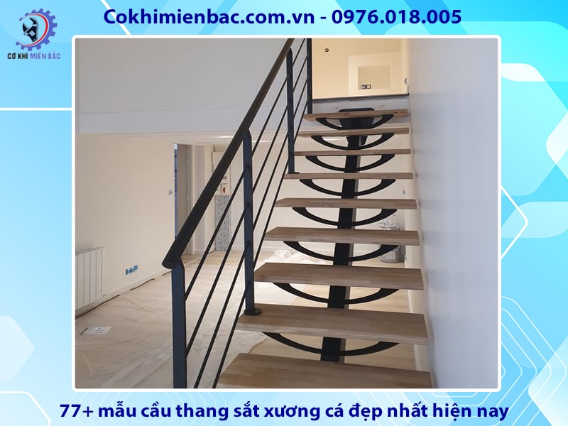 77+ mẫu cầu thang sắt xương cá đẹp nhất hiện nay 