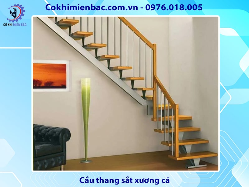 Cầu thang sắt xương cá