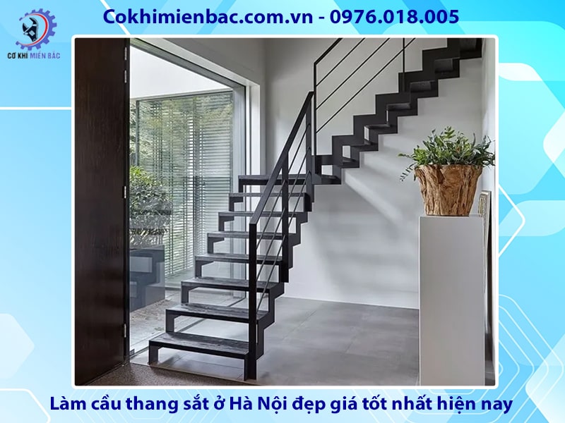 Làm cầu thang sắt ở Hà Nội đẹp giá tốt nhất hiện nay 