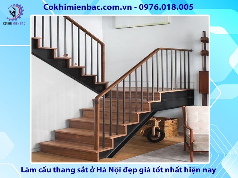 Làm cầu thang sắt ở Hà Nội đẹp giá tốt nhất hiện nay 