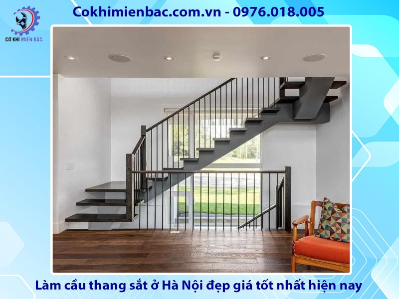 Làm cầu thang sắt ở Hà Nội đẹp giá tốt nhất hiện nay 