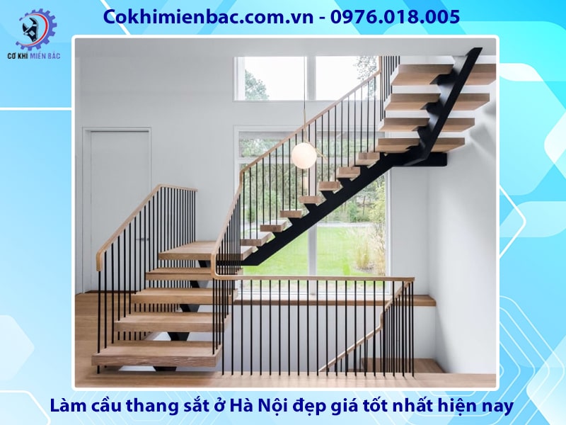 Làm cầu thang sắt ở Hà Nội đẹp giá tốt nhất hiện nay 