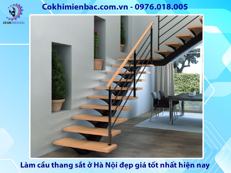 Làm cầu thang sắt ở Hà Nội đẹp giá tốt nhất hiện nay 