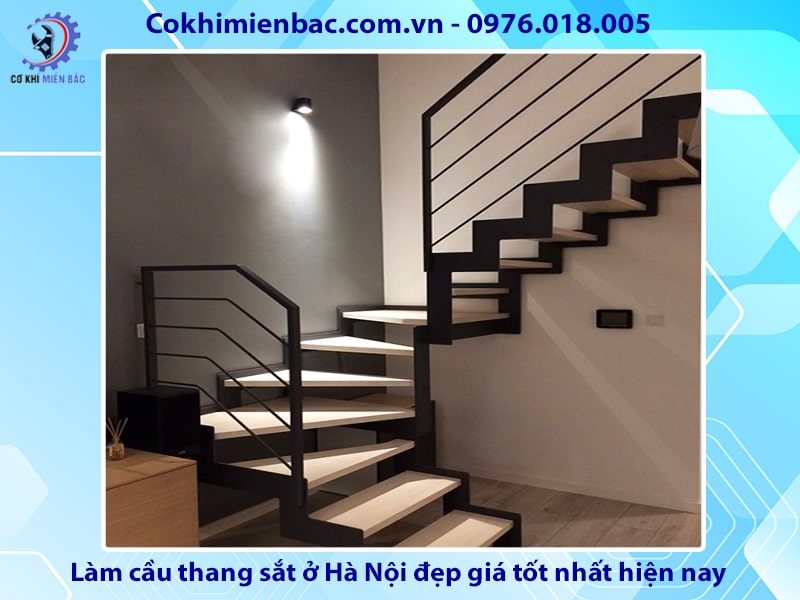 Làm cầu thang sắt ở Hà Nội đẹp giá tốt nhất hiện nay 