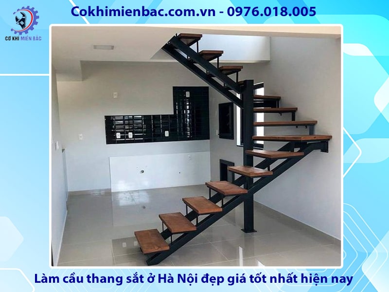 Làm cầu thang sắt ở Hà Nội đẹp giá tốt nhất hiện nay 