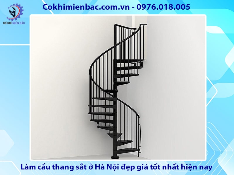 Làm cầu thang sắt ở Hà Nội đẹp giá tốt nhất hiện nay 