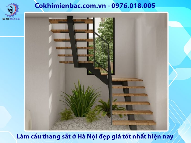 Làm cầu thang sắt ở Hà Nội đẹp giá tốt nhất hiện nay 