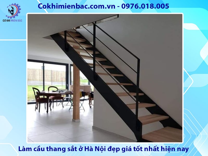 Làm cầu thang sắt ở Hà Nội đẹp giá tốt nhất hiện nay 