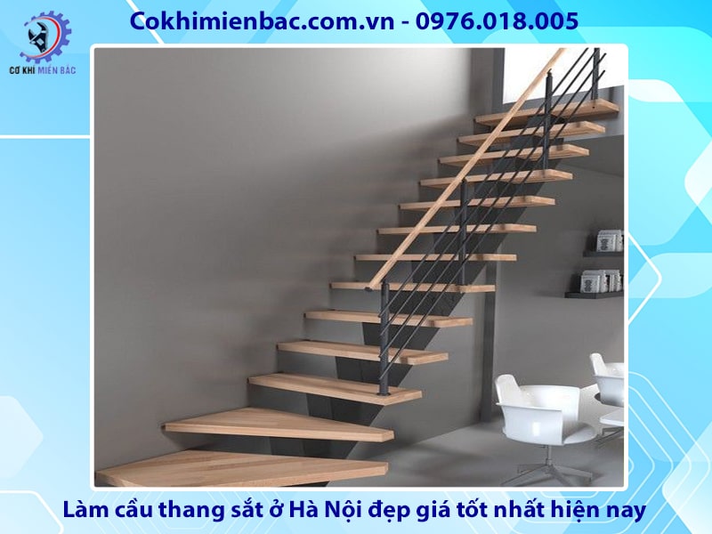 Làm cầu thang sắt ở Hà Nội đẹp giá tốt nhất hiện nay 