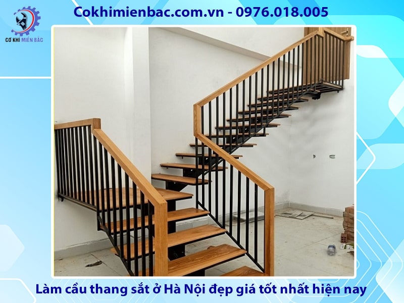 Làm cầu thang sắt ở Hà Nội đẹp giá tốt nhất hiện nay 