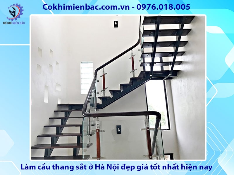 Làm cầu thang sắt ở Hà Nội đẹp giá tốt nhất hiện nay 