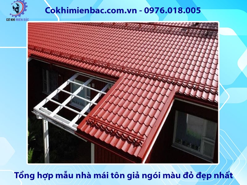 Tổng hợp mẫu nhà mái tôn giả ngói màu đỏ đẹp nhất