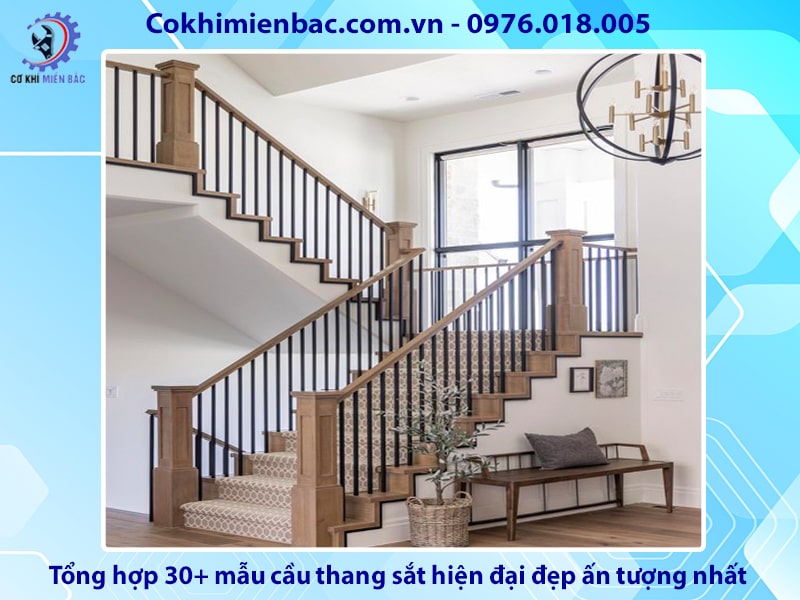 Tổng hợp 30+ mẫu cầu thang sắt hiện đại đẹp ấn tượng nhất