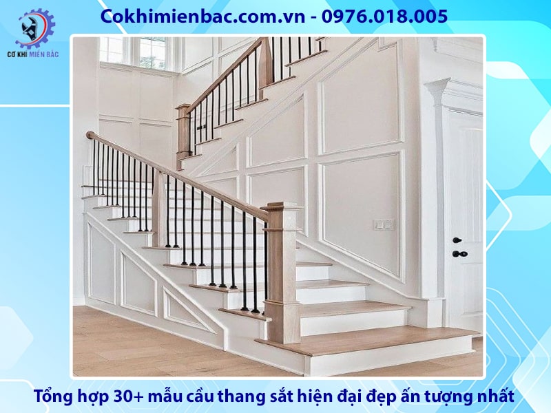 Tổng hợp 30+ mẫu cầu thang sắt hiện đại đẹp ấn tượng nhất