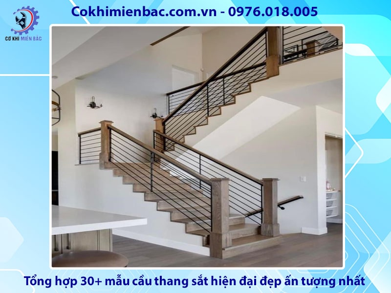 Tổng hợp 30+ mẫu cầu thang sắt hiện đại đẹp ấn tượng nhất