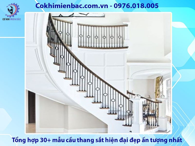 Tổng hợp 30+ mẫu cầu thang sắt hiện đại đẹp ấn tượng nhất