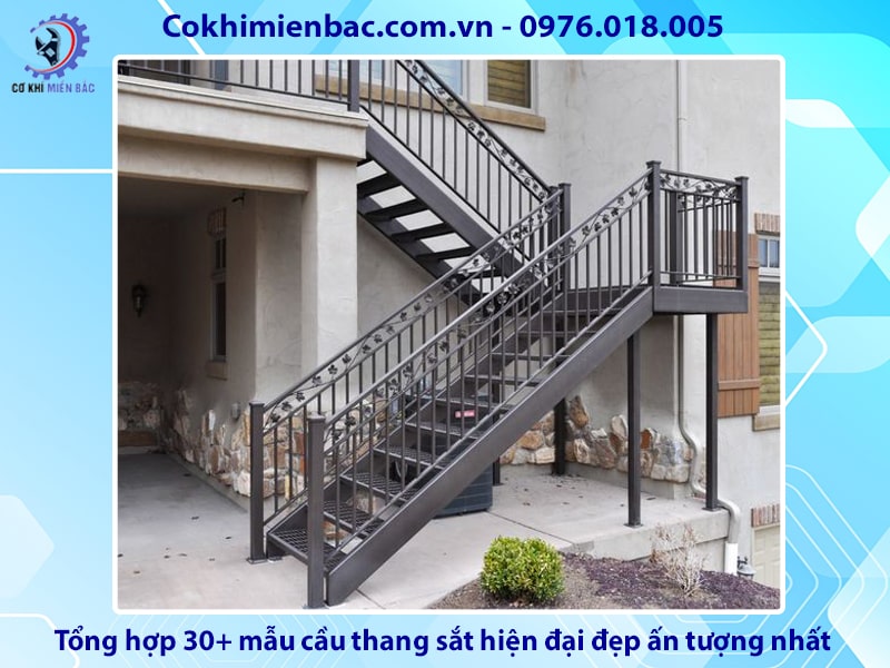 Tổng hợp 30+ mẫu cầu thang sắt hiện đại đẹp ấn tượng nhất