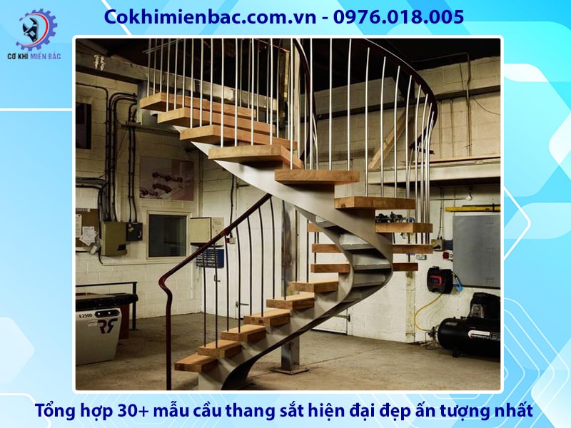 Tổng hợp 30+ mẫu cầu thang sắt hiện đại đẹp ấn tượng nhất