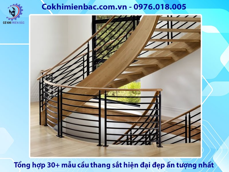 Tổng hợp 30+ mẫu cầu thang sắt hiện đại đẹp ấn tượng nhất