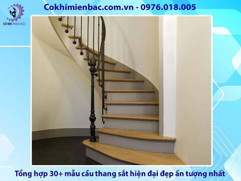 Tổng hợp 30+ mẫu cầu thang sắt hiện đại đẹp ấn tượng nhất