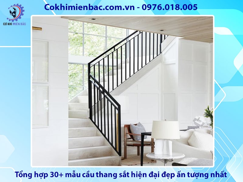 Tổng hợp 30+ mẫu cầu thang sắt hiện đại đẹp ấn tượng nhất