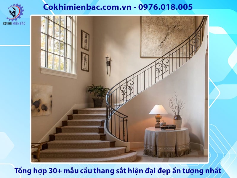 Tổng hợp 30+ mẫu cầu thang sắt hiện đại đẹp ấn tượng nhất