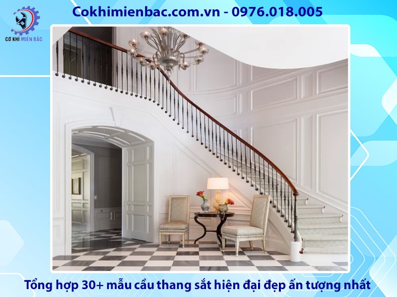 Tổng hợp 30+ mẫu cầu thang sắt hiện đại đẹp ấn tượng nhất