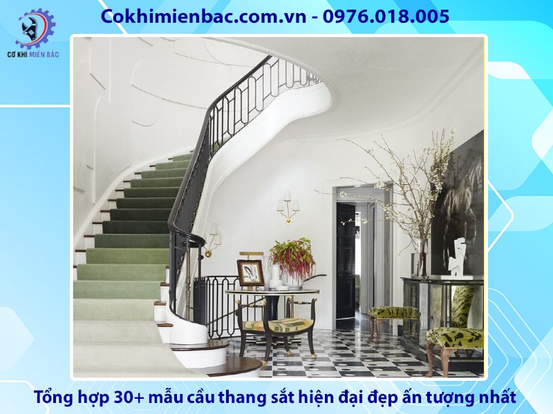 Tổng hợp 30+ mẫu cầu thang sắt hiện đại đẹp ấn tượng nhất