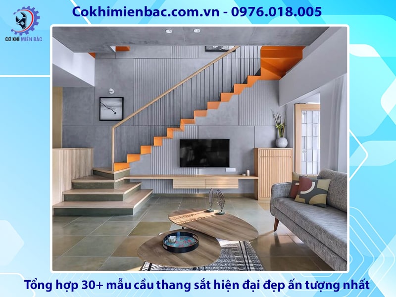 Tổng hợp 30+ mẫu cầu thang sắt hiện đại đẹp ấn tượng nhất