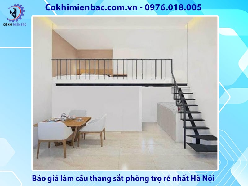 Báo giá làm cầu thang sắt phòng trọ rẻ nhất Hà Nội