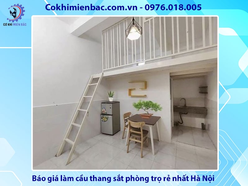 Báo giá làm cầu thang sắt phòng trọ rẻ nhất Hà Nội