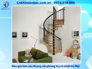 Báo giá làm cầu thang sắt phòng trọ rẻ nhất Hà Nội