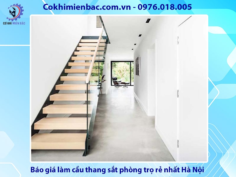 Báo giá làm cầu thang sắt phòng trọ rẻ nhất Hà Nội