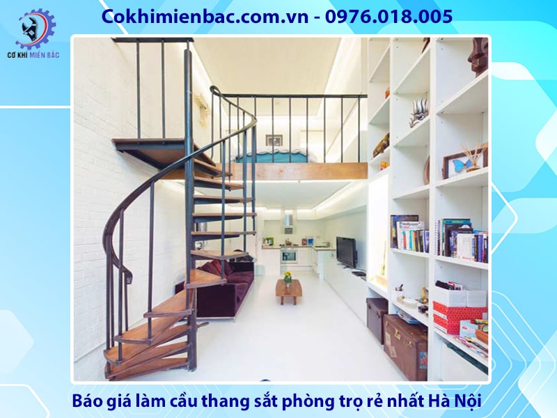 Báo giá làm cầu thang sắt phòng trọ rẻ nhất Hà Nội