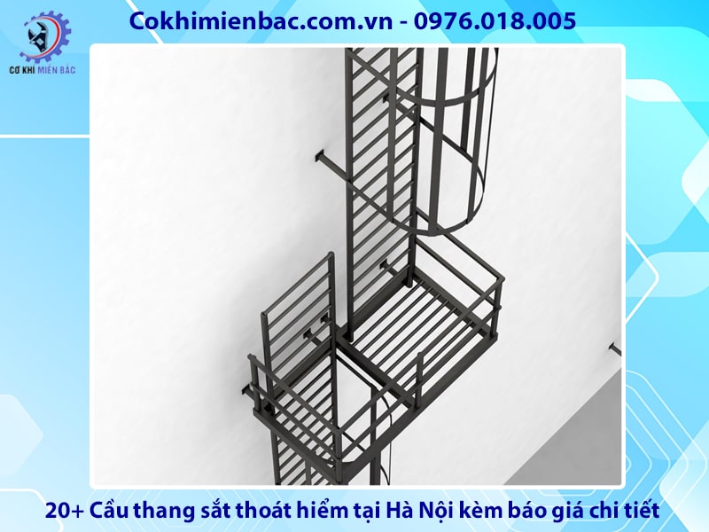 20+ Cầu thang sắt thoát hiểm tại Hà Nội kèm báo giá chi tiết