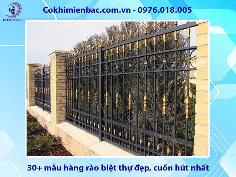 30+ mẫu hàng rào biệt thự đẹp, cuốn hút nhất năm 2024