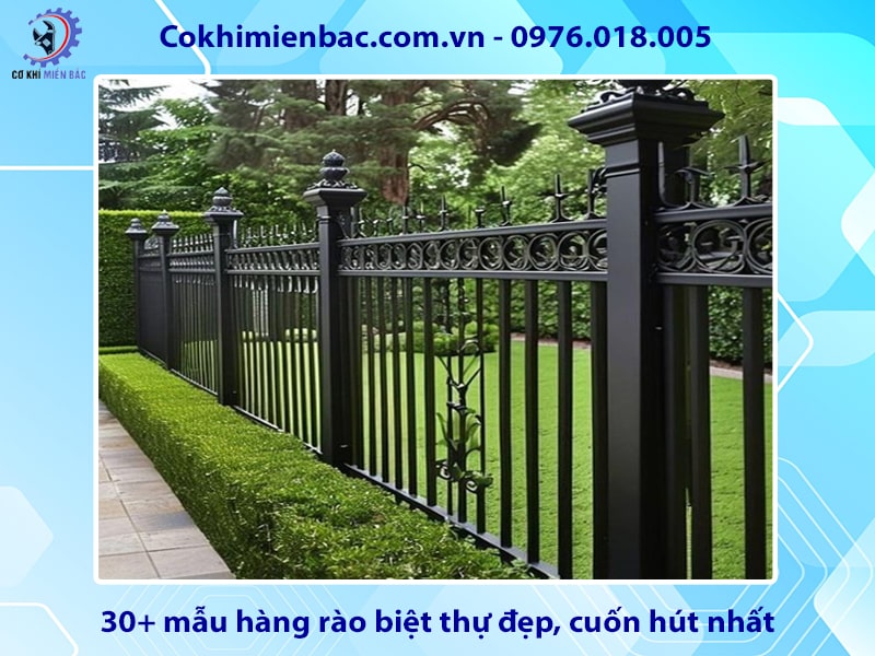 30+ mẫu hàng rào biệt thự đẹp, cuốn hút nhất năm 2024