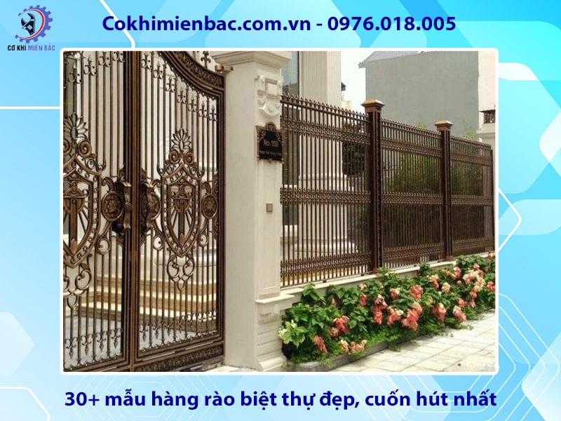 30+ mẫu hàng rào biệt thự đẹp, cuốn hút nhất năm 2024