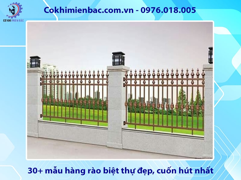 30+ mẫu hàng rào biệt thự đẹp, cuốn hút nhất năm 2024