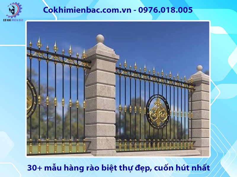 30+ mẫu hàng rào biệt thự đẹp, cuốn hút nhất năm 2024