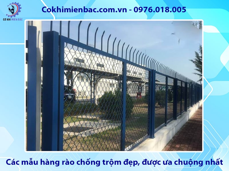 Các mẫu hàng rào chống trộm đẹp, được ưa chuộng nhất