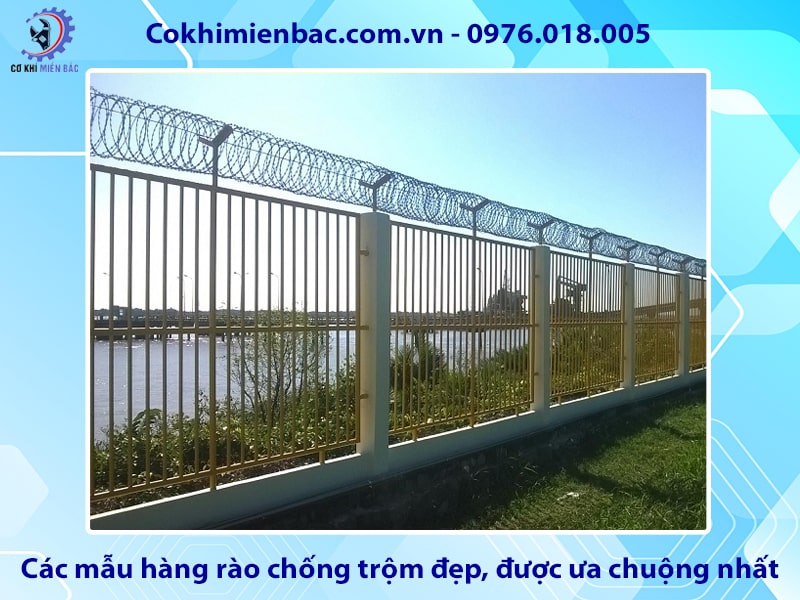 Các mẫu hàng rào chống trộm đẹp, được ưa chuộng nhất