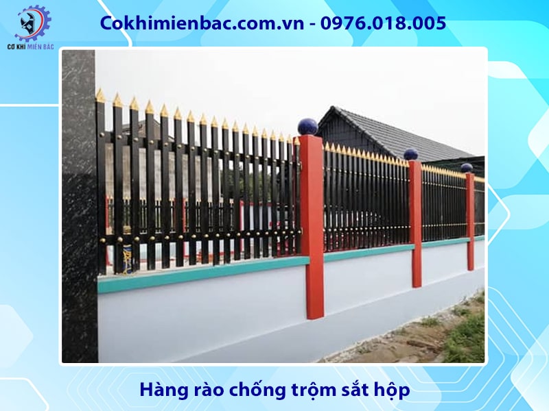 Hàng rào chống trộm sắt hộp