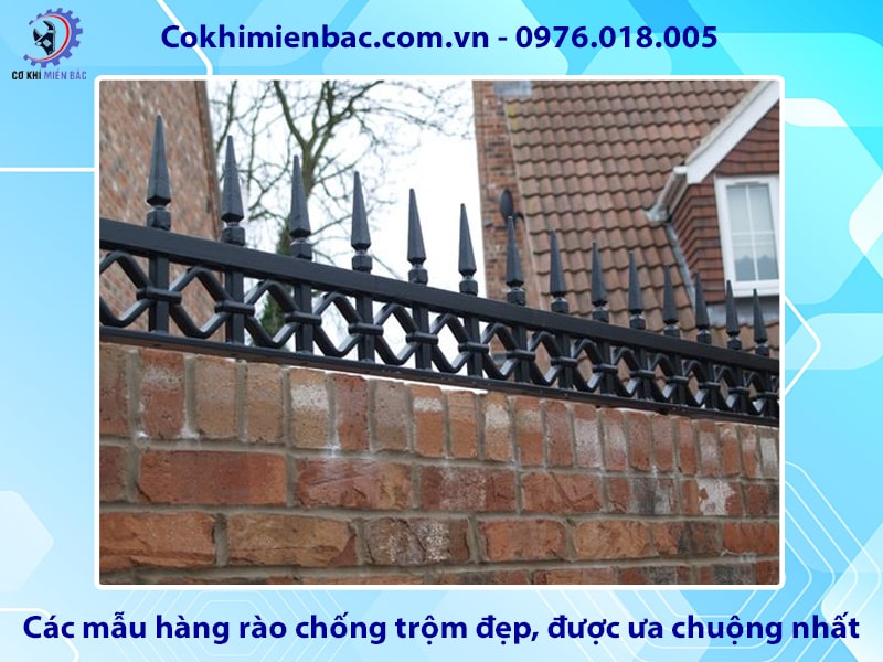 Các mẫu hàng rào chống trộm đẹp, được ưa chuộng nhất