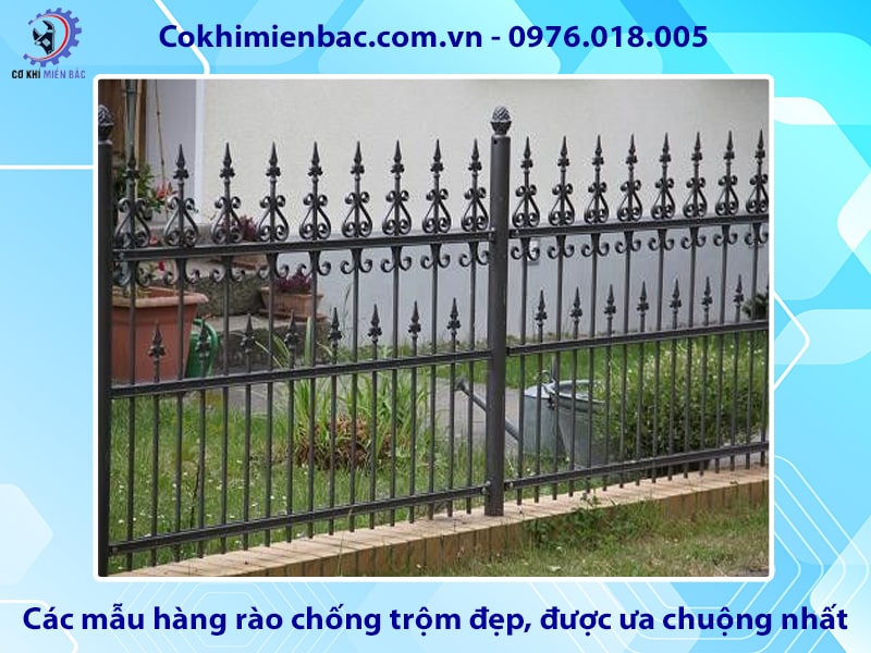 Các mẫu hàng rào chống trộm đẹp, được ưa chuộng nhất